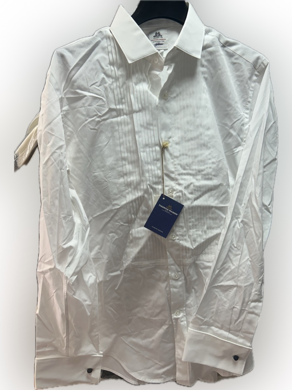 Ludlow Thomas Mason Men's White Dress Shirt